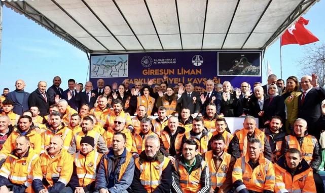 Giresun Liman Farklı Seviyeli Kavşağı'nın temel atma töreni yapıldı