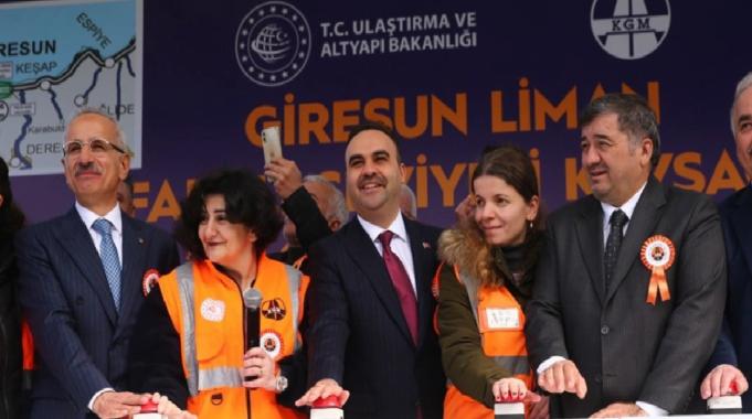 Giresun Liman Farklı Seviyeli Kavşağı'nın temel atma töreni yapıldı