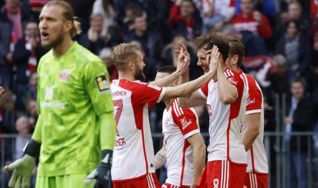 Gol olup yağdılar! Bayern Münih'ten Mainz'a tarihi fark