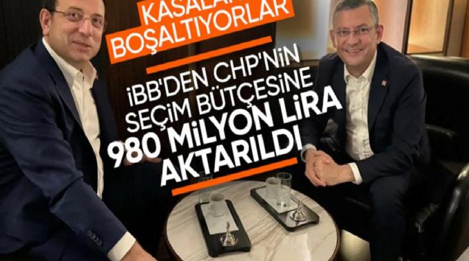 İBB&#039;den CHP&#039;ye kaynak: 980 milyon lira aktarıldı