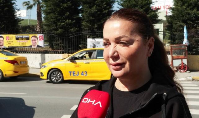 Küçükçekmece'de taksici ile kadın yolcu birbirine girdi