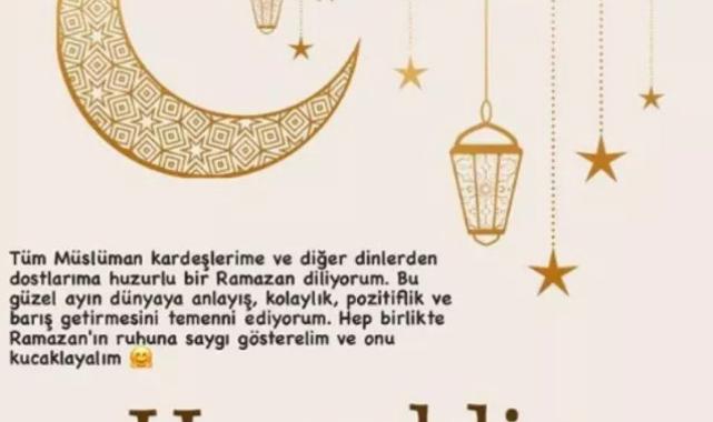 Şeyma Subaşı'dan tesbihli paylaşım: Ramazan ruhuna saygı gösterelim