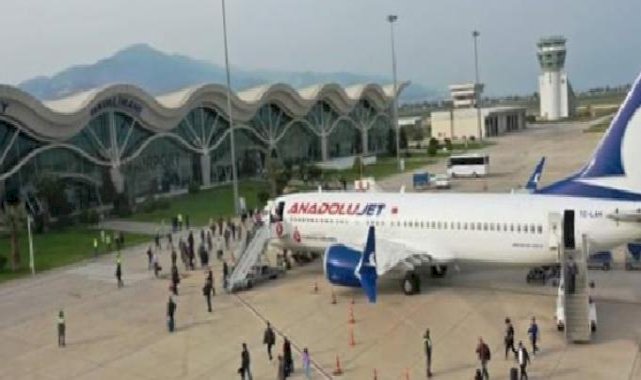 Hatay Havalimanı'na ilk uçuşlar gerçekleştirildi