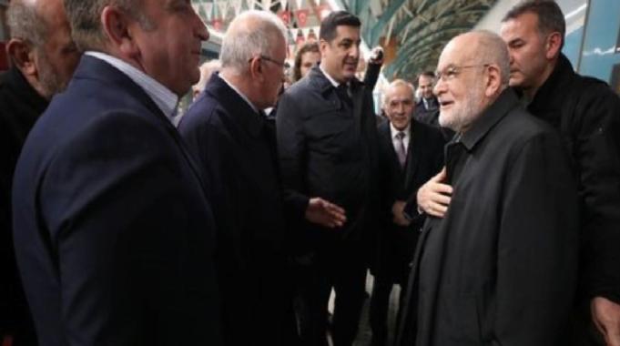 Temel Karamollaoğlu Sivas'a "Bu hizmet değildir" dediği hızlı trenle gitti