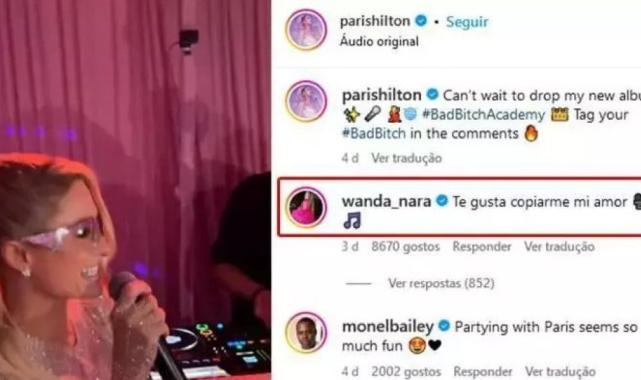 Wanda Nara bu kez Paris Hilton'a sataştı: "Beni taklit etmeyi seviyorsun aşkım"