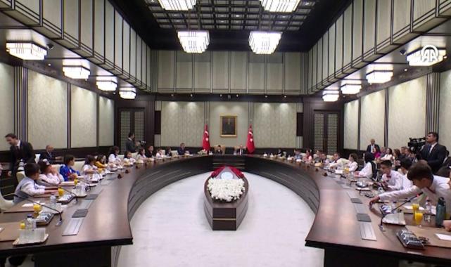 23 Nisan çocukları Cumhurbaşkanlığı Külliyesi'nde