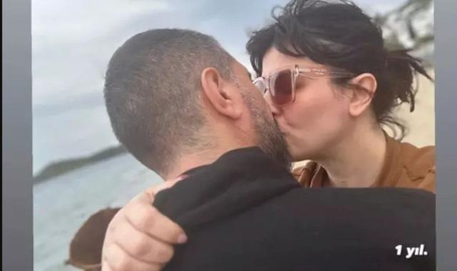 8 aylık hamile Gonca Vuslateri eşiyle dudak dudağa poz verdi