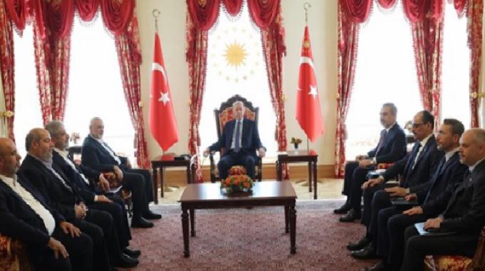 Cumhurbaşkanı Erdoğan, Hamas Siyasi Büro Başkanı Heniyye’yi kabul etti