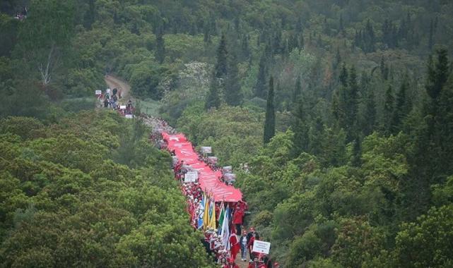 Gelibolu Yarımadası'nda 57. Alay Vefa Yürüyüşü yapıldı