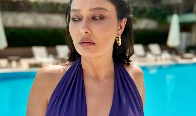 İddialı pozlarına yenisini ekledi! Nurgül Yeşilçay'ın lahmacun kombini