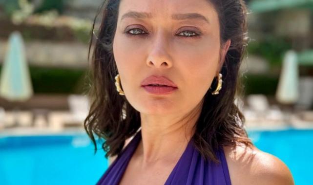 İddialı pozlarına yenisini ekledi! Nurgül Yeşilçay'ın lahmacun kombini