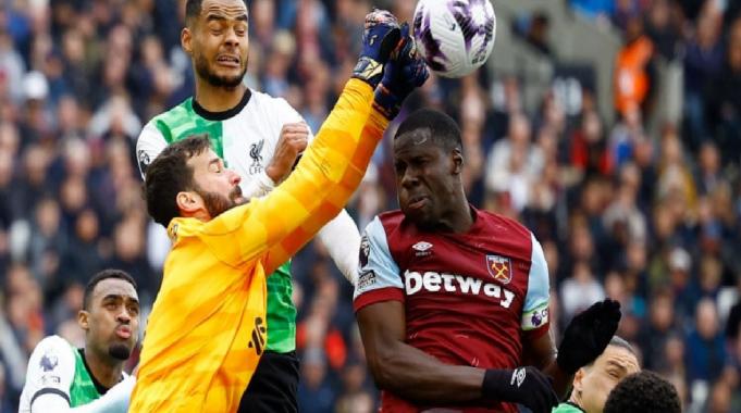 Liverpool, West Ham United karşısında iki puan bıraktı