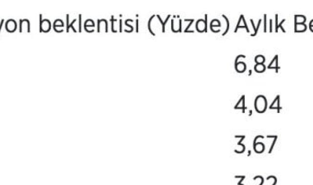 Nisan ayı enflasyonu beklentisi belli oldu: Yüzde 3,22