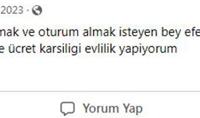 Sosyal medyada yeni tehlike: Formalite evlilik için ilan veriyorlar