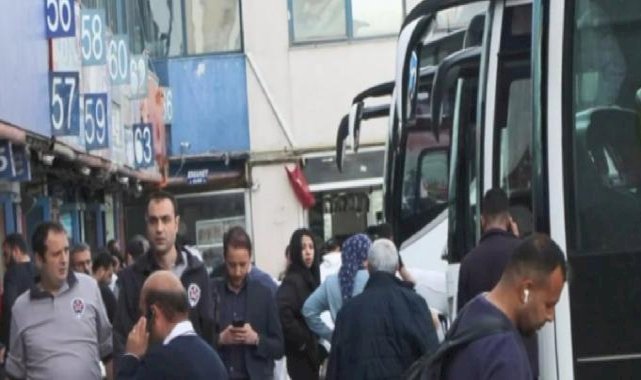 İstanbul'da otogarda bayram öncesi hareketlilik