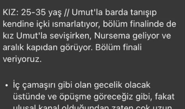 Umut, Nusema'yı aldatıyor! Kızılcık Şerbeti'nin figüran ilanı gündem oldu