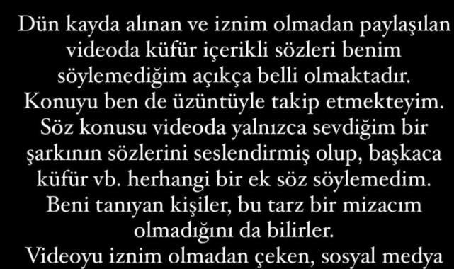 Alina Boz'dan Galatasaray açıklaması: Küfür etmedim