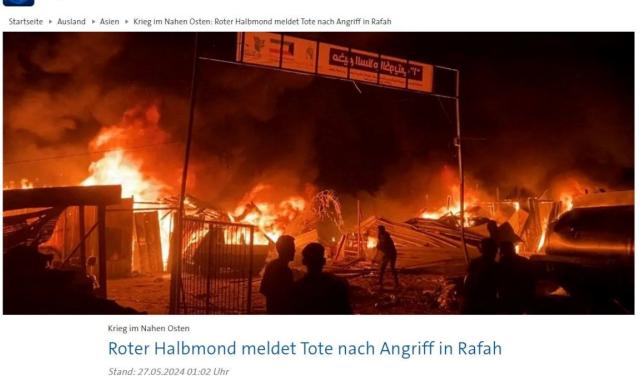 Alman ARD, Refah'taki katliamı terör operasyonu gibi gösterdi
