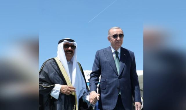 Cumhurbaşkanı Erdoğan, Kuveyt Devlet Emiri El Sabah’ı karşıladı