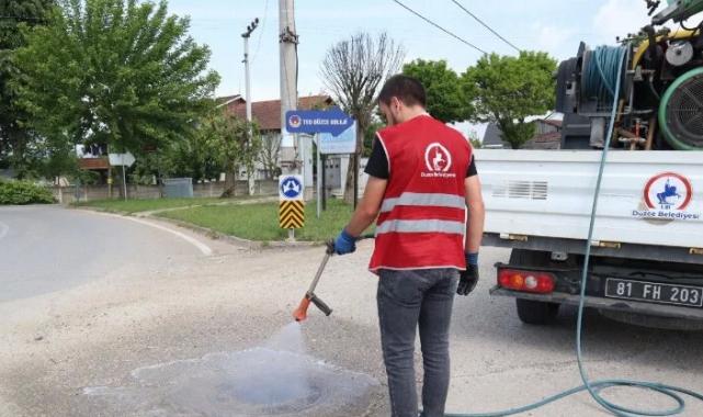 Düzce'de ilaçlama çalışmaları devam ediyor