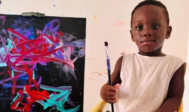 En genç ressam oldu: Ganalı 1,5 yaşındaki çocuk Guinness Rekorlar Kitabı’na girdi