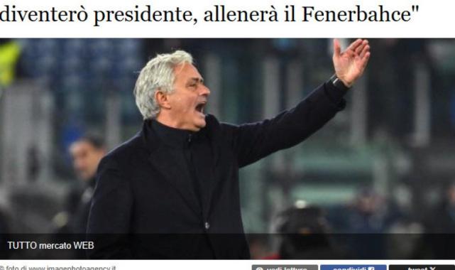 Fenerbahçe başkanlığına aday olan Aziz Yıldırım'ın Mourinho vaadi dünya basınında