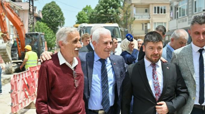 İnegöl altyapısına Büyükşehir desteği