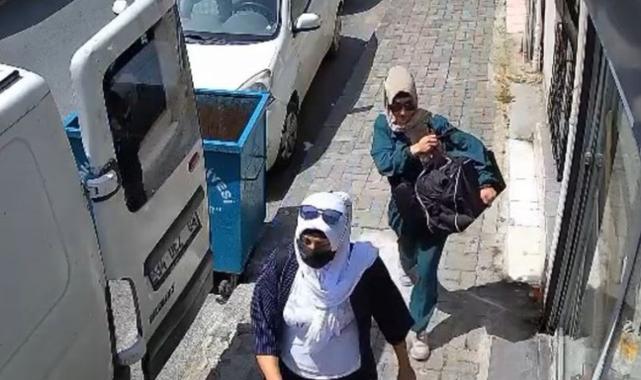 İstanbul'da 1 milyon 500 bin liralık vurgun yapan kadın hırsızlar kamerada