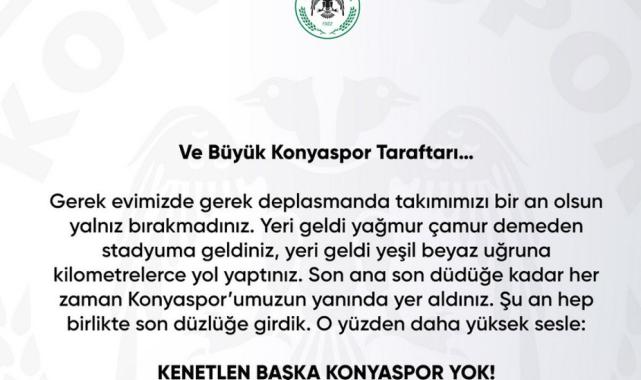 Konyaspor'dan Galatasaray açıklaması