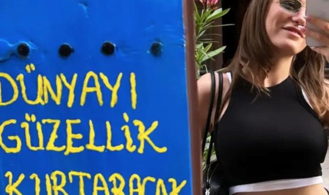 Serenay Sarıkaya'dan ayna pozu: "Dünyayı güzellik kurtaracak diyorlar"