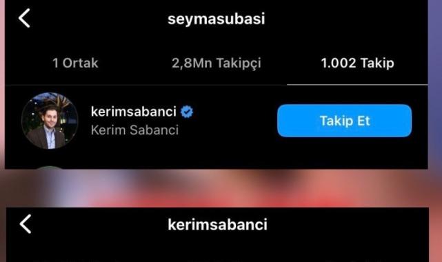 Şeyma Subaşı'nın yeni rotası Kerim Sabancı oldu