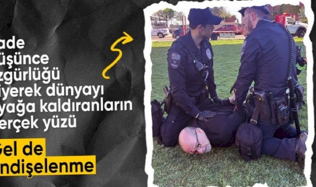 ABD'deki Wisconsin-Madison Üniversitesi'nde Filistin'e destek veren profosöre ters kelepçe