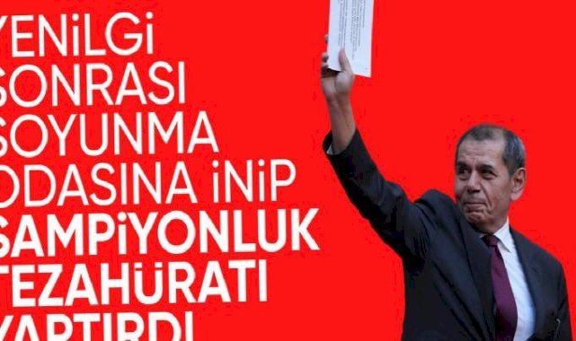 Dursun Özbek'ten derbi sonrası takıma destek!