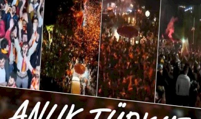 Galatasaray taraftarı, şampiyonluk sevincini tüm yurtta yaşadı