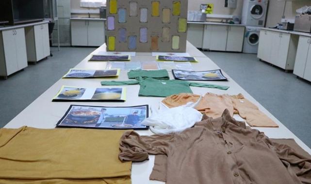 Tekirdağ'da öğrenciler, doğa dostu kumaş boyası üretti