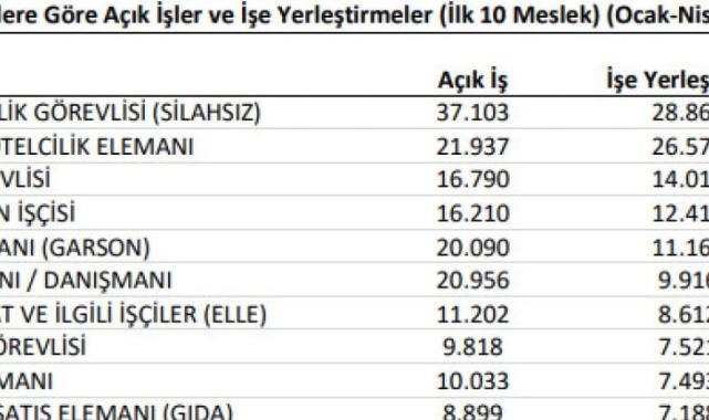 Türkiye'de en çok aranan ve iş bulunan meslekler sıralandı