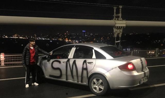 15 Temmuz Şehitler Köprüsü'nde eylem yapan kişi gözaltında