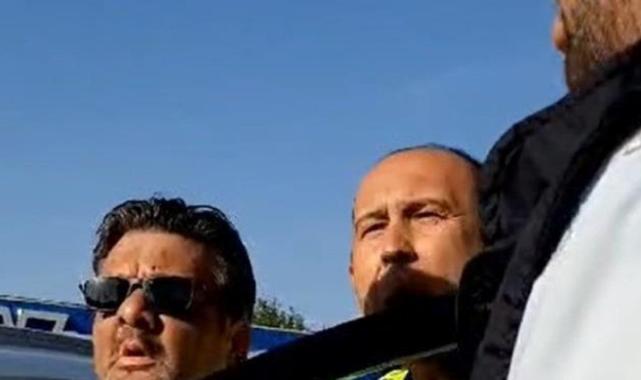 Aydın'da sınava yetişmek isteyen kızın babası ile polisler arasında tartışma