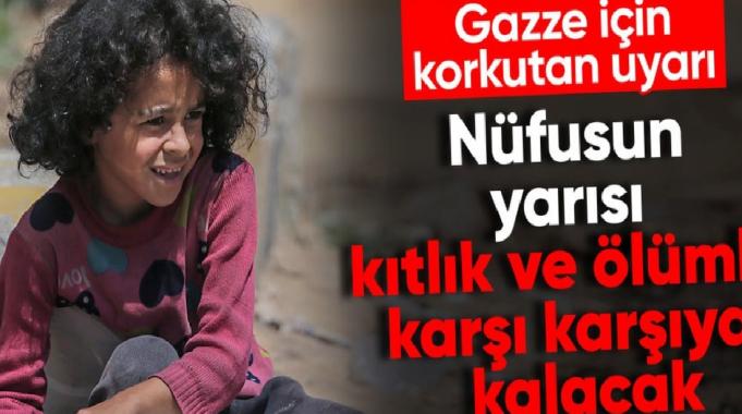 Birleşmiş Milletler: 1 milyondan fazla Filistinli ölüm ve açlıkla karşı karşıya kalabilir