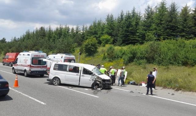 Bolu'da korkunç trafik kazası: 1 ölü 10 yaralı