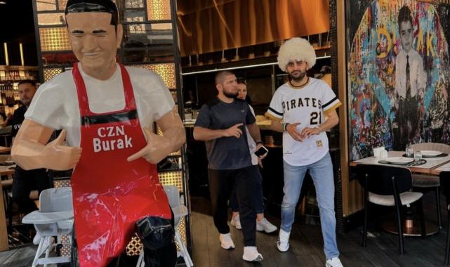 CZN Burak, yeni mekanında Khabib Nurmagomedov'u ağırladı