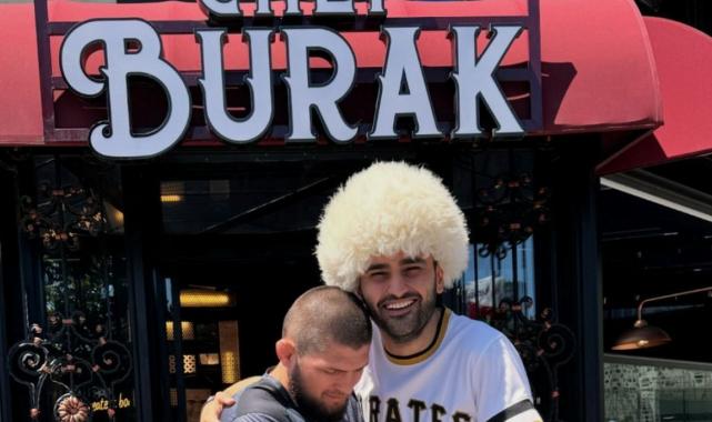 CZN Burak, yeni mekanında Khabib Nurmagomedov'u ağırladı