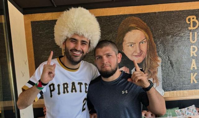CZN Burak, yeni mekanında Khabib Nurmagomedov'u ağırladı