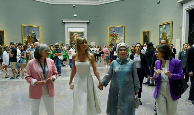 Emine Erdoğan, Madrid'deki Prado Müzesi'ni ziyaret etti