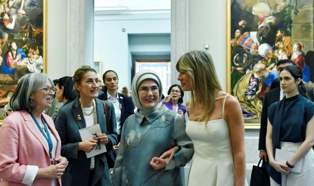 Emine Erdoğan, Madrid'deki Prado Müzesi'ni ziyaret etti