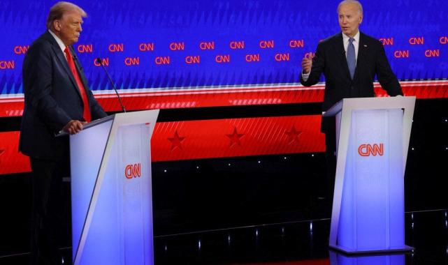 Joe Biden ve Donald Trump, seçim tartışmasında karşı karşıya geldi