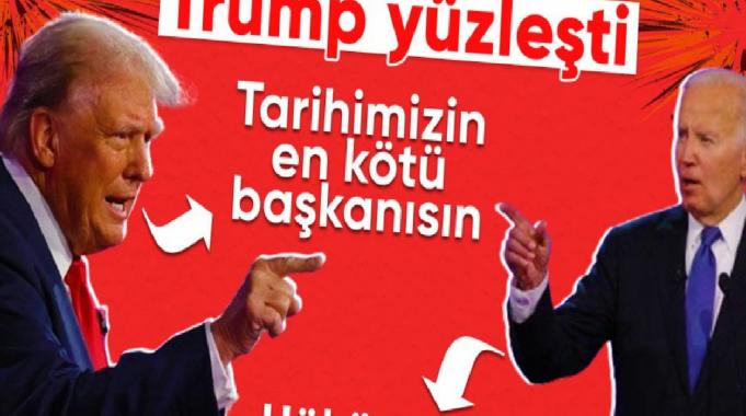 Joe Biden ve Donald Trump, seçim tartışmasında karşı karşıya geldi