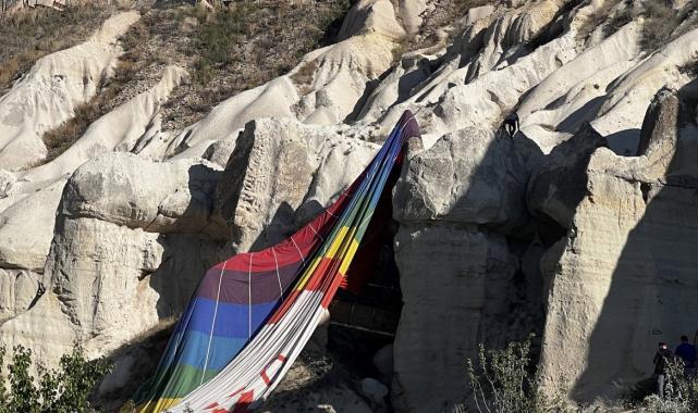Kapadokya'da balon pilotu 20 kişinin hayatını kurtardı