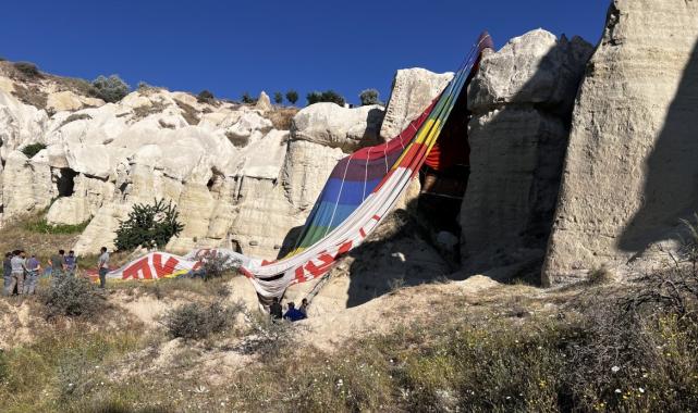 Kapadokya'da balon pilotu 20 kişinin hayatını kurtardı