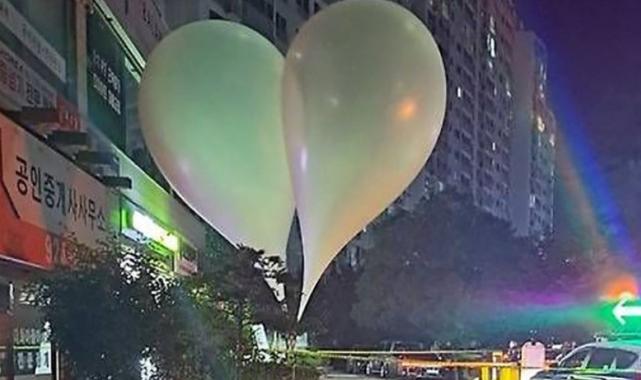 Kuzey Kore'den Güney Kore'ye yine çöp balonları gönderildi